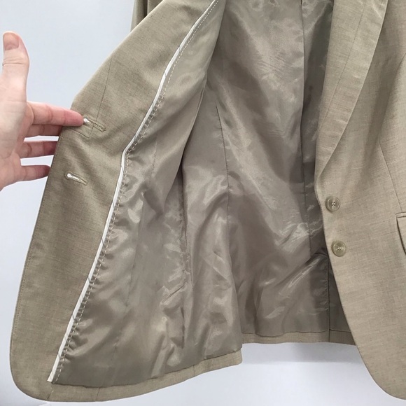 The Limited Women’s Two Botton Blazer Career Business Casual Beige Size 8 - Picture 4 of 7